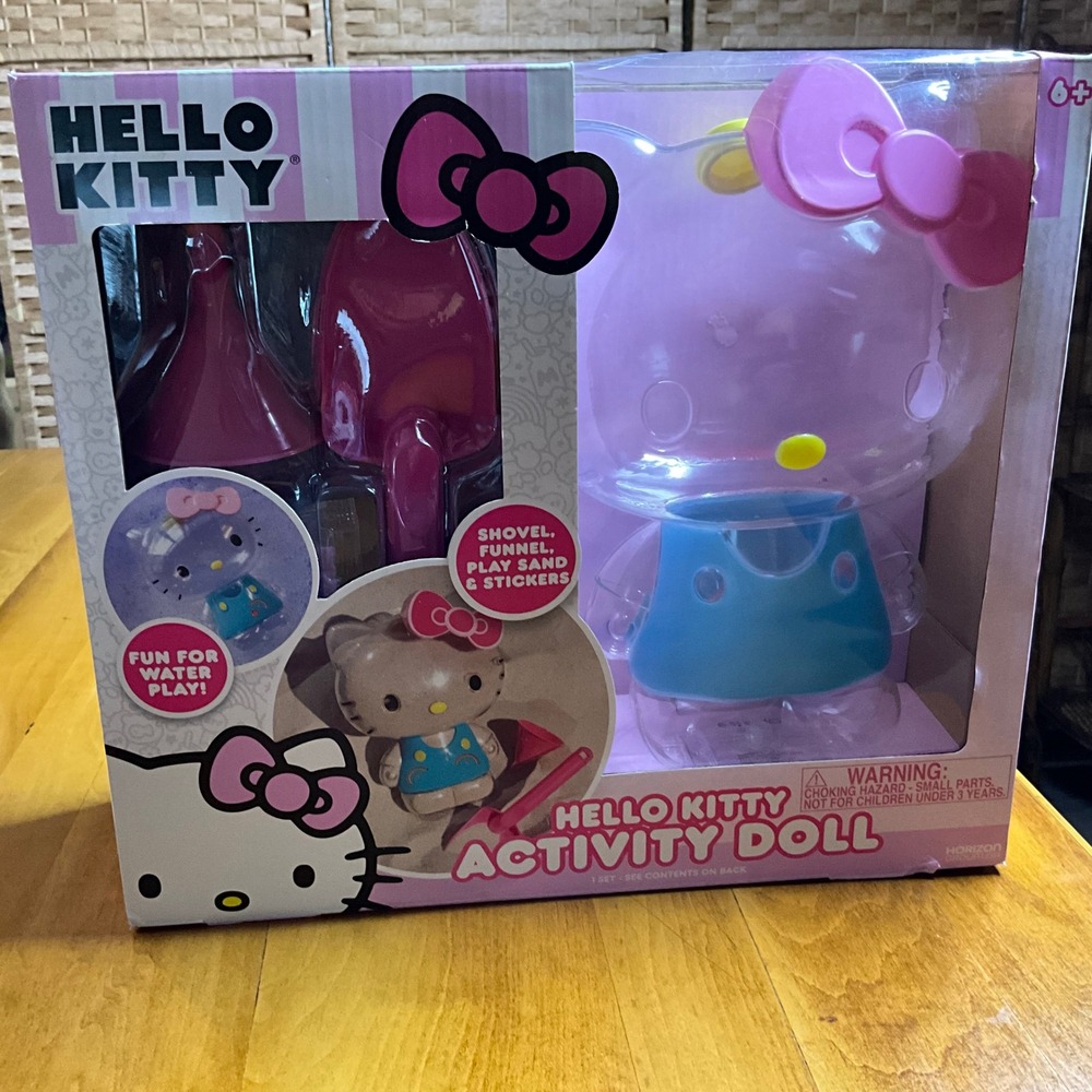Hello Kitty Activity Doll‎ Playset Sand Water Play Shovel Funnel Stickers